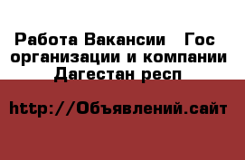 Работа Вакансии - Гос. организации и компании. Дагестан респ.